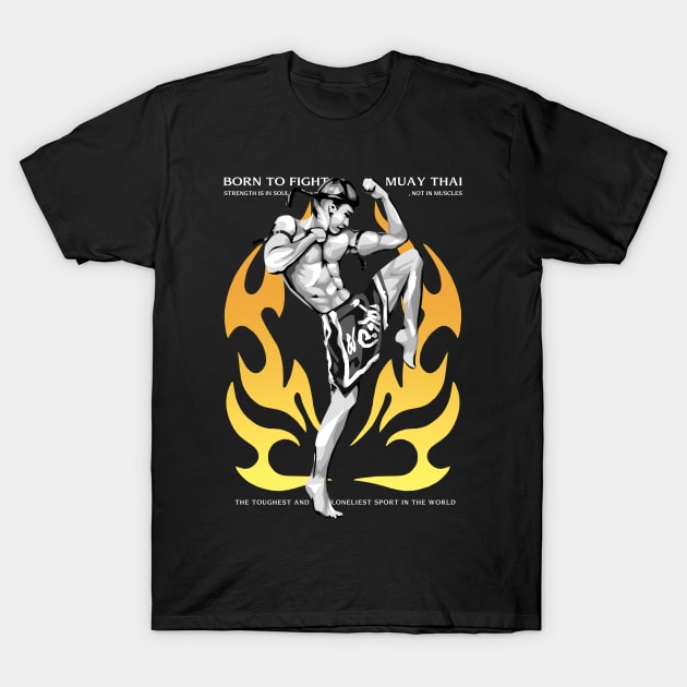 Muay Thai Wai Kru T-Shirt by KewaleeTee